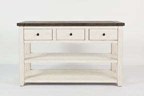 Madison County Vintage White Console Table - Ornate Home