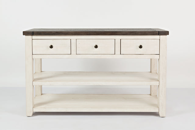 Madison County Vintage White Console Table - Ornate Home