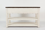 Madison County Vintage White Console Table - Ornate Home