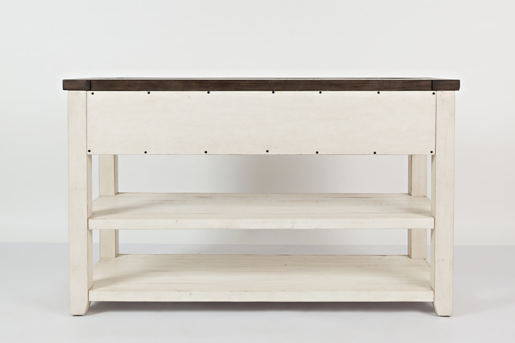 Madison County Vintage White Console Table - Ornate Home