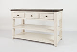 Madison County Vintage White Console Table - Ornate Home