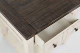 Madison County Vintage White End Table - Ornate Home