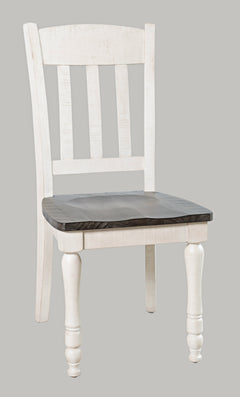 Madison County Vintage White Ext Dining Dining Table w/ 4 Chairs, Bench - Ornate Home