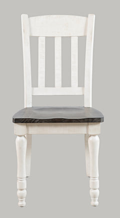 Madison County Vintage White Ext Dining Dining Table w/ 4 Chairs, Bench - Ornate Home