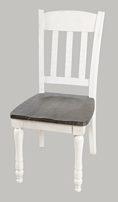 Madison County Vintage White Ext Dining Dining Table w/ 6 - Ornate Home