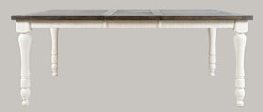 Madison County Vintage White Ext Dining Table - Ornate Home