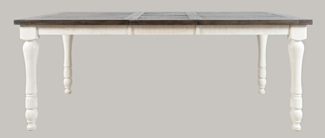 Madison County Vintage White Ext Dining Table - Ornate Home
