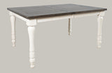 Madison County Vintage White Ext Dining Table - Ornate Home