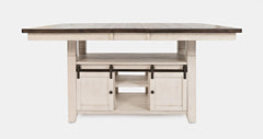 Madison County Vintage White High/Low Dining Table w/4 Stools - Ornate Home