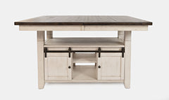 Madison County Vintage White High/Low Ext Dining Table - Ornate Home