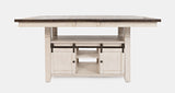 Madison County Vintage White High/Low Ext Dining Table - Ornate Home