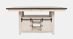 Madison County Vintage White High/Low Ext Dining Table - Ornate Home
