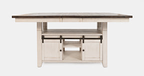 Madison County Vintage White High/Low Ext Dining Table - Ornate Home
