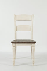 Madison County Vintage White Ladderback Chair (Set of 2) - Ornate Home