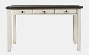 Madison County Vintage White Power Desk - Ornate Home
