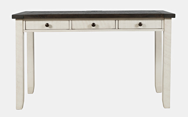 Madison County Vintage White Power Desk - Ornate Home