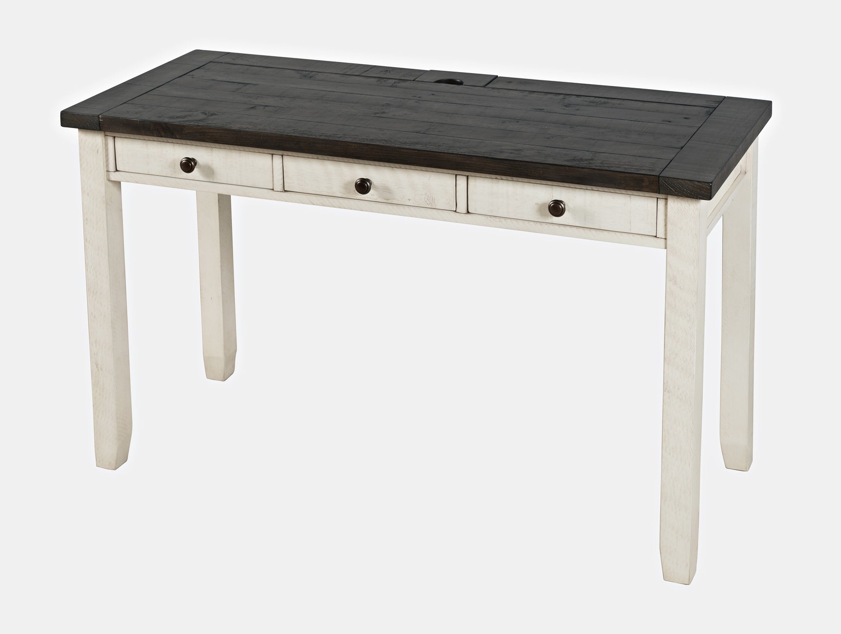 Madison County Vintage White Power Desk - Ornate Home