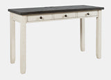 Madison County Vintage White Power Desk - Ornate Home