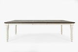 Madison County Vintage White Rect. Ext Table - Ornate Home