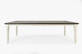 Madison County Vintage White Rect. Ext Table - Ornate Home