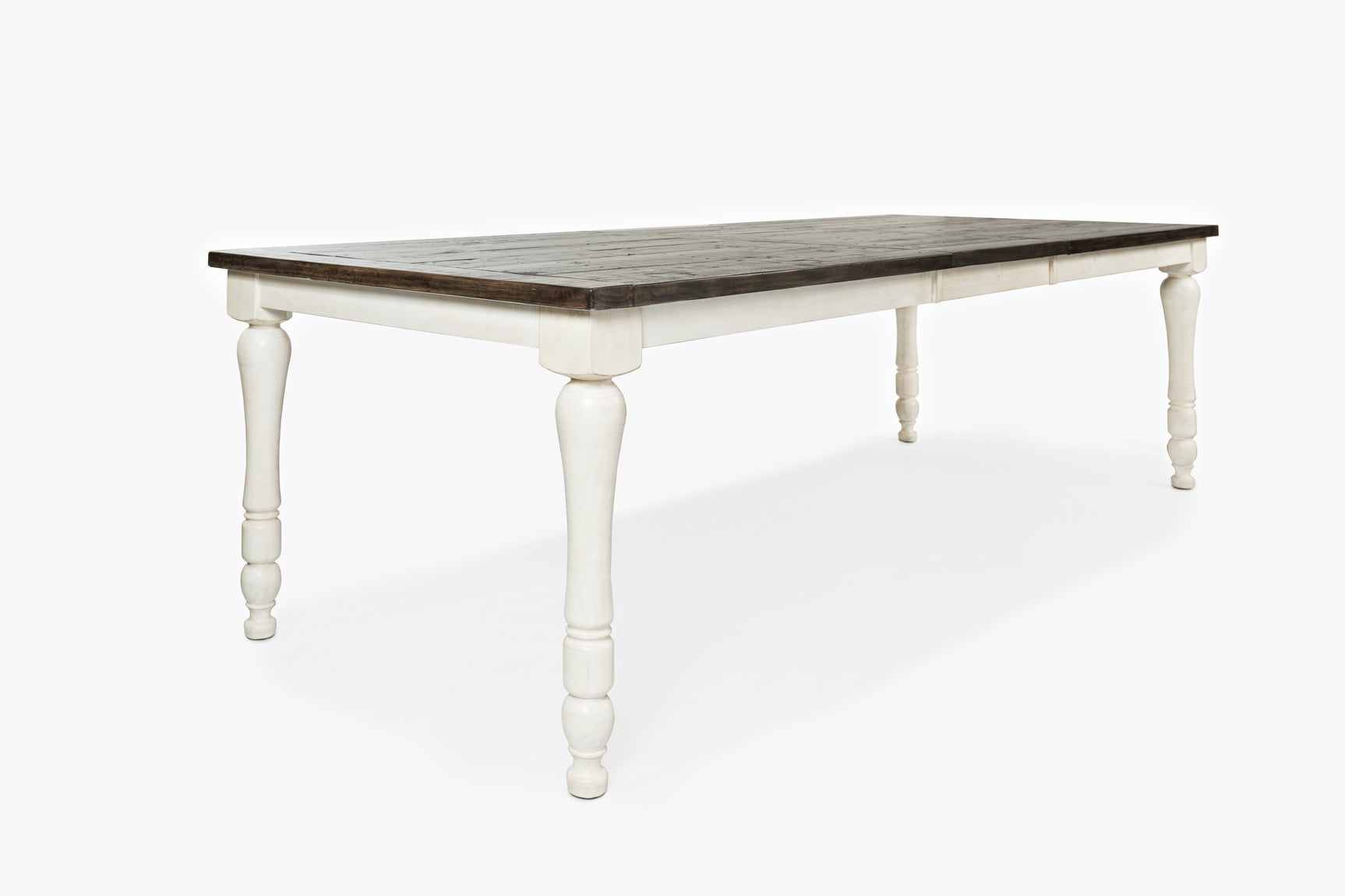 Madison County Vintage White Rect. Ext Table - Ornate Home