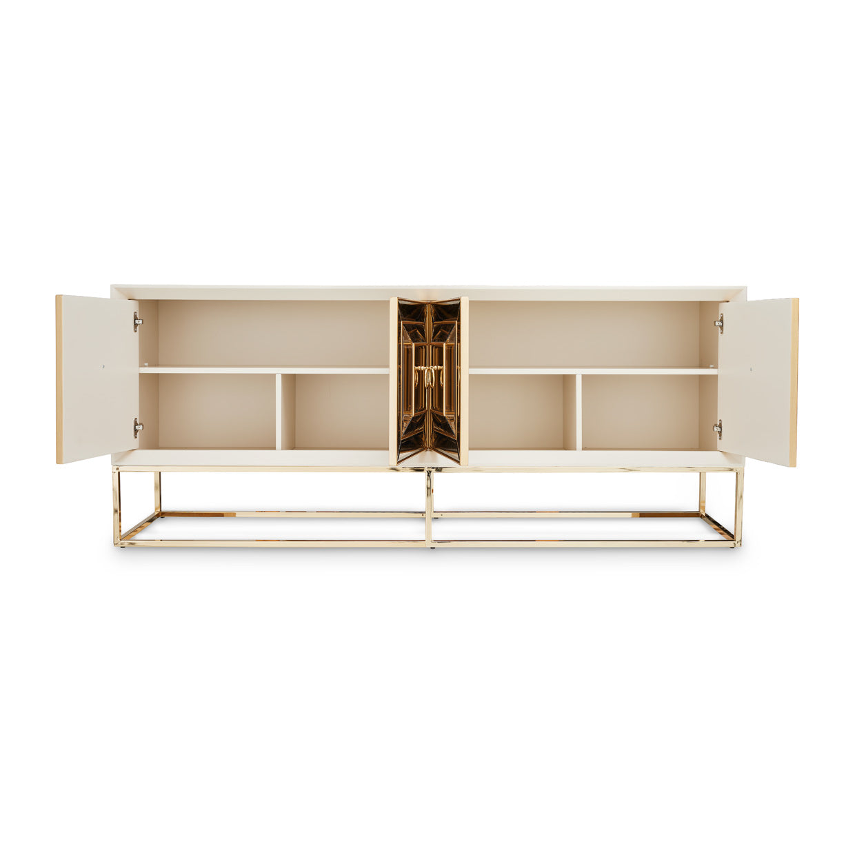 Madison Glistening Gold Console - Ornate Home