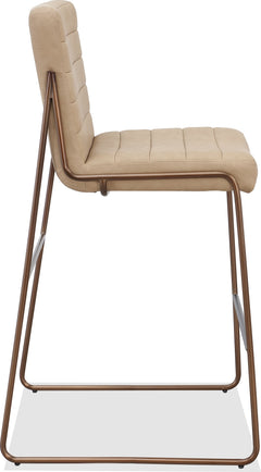 Madison Honey/Light Bronze Metal Frame Bar Stool - Ornate Home