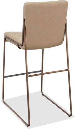 Madison Honey/Light Bronze Metal Frame Bar Stool - Ornate Home