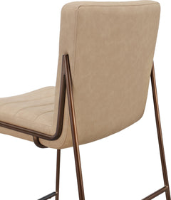 Madison Honey/Light Bronze Metal Frame Bar Stool - Ornate Home