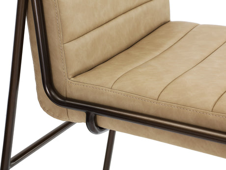 Madison Honey/Light Bronze Metal Frame Bar Stool - Ornate Home