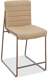 Madison Honey/Light Bronze Metal Frame Counter Stool - Ornate Home