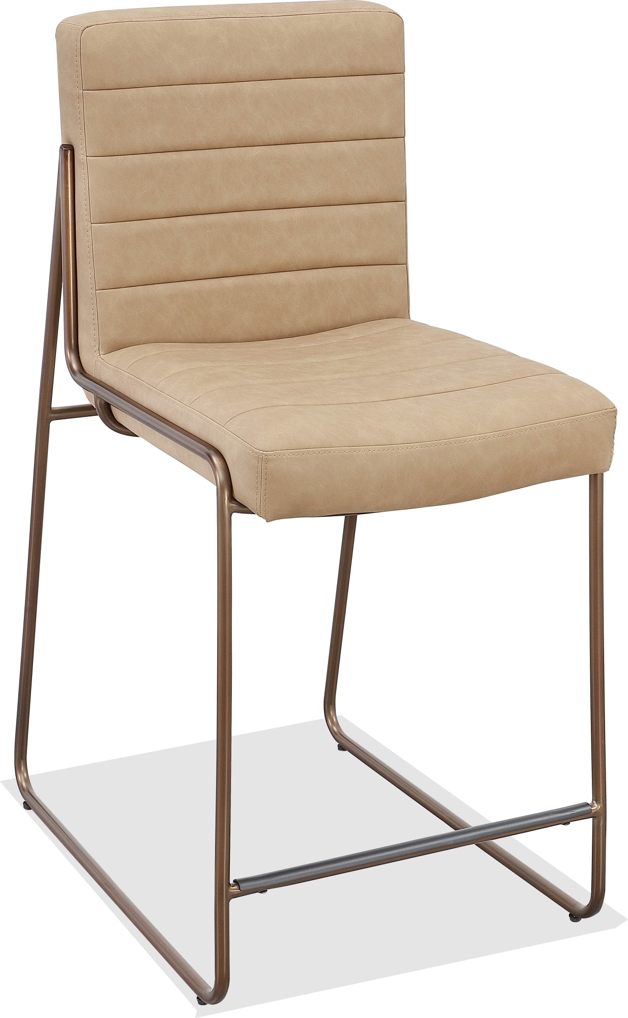 Madison Honey/Light Bronze Metal Frame Counter Stool - Ornate Home