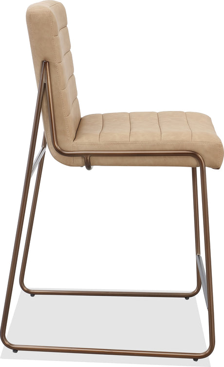 Madison Honey/Light Bronze Metal Frame Counter Stool - Ornate Home