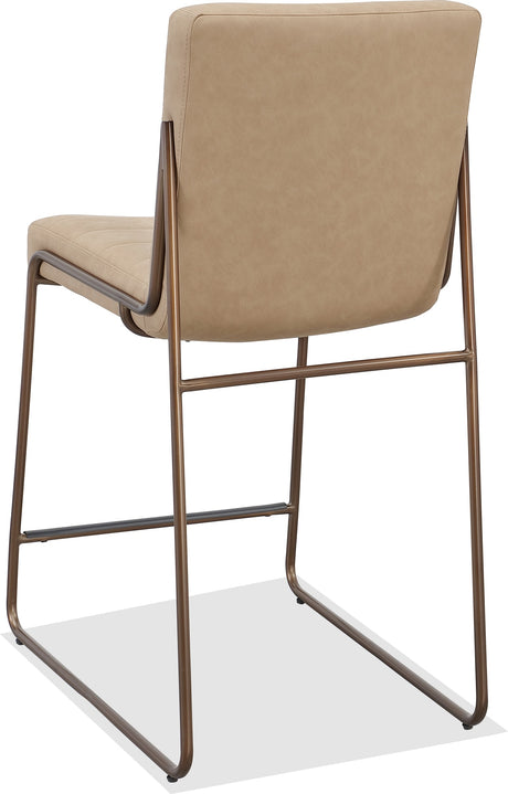 Madison Honey/Light Bronze Metal Frame Counter Stool - Ornate Home