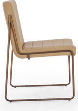 Madison Honey/Light Bronze Metal Frame Dining Chair - Ornate Home