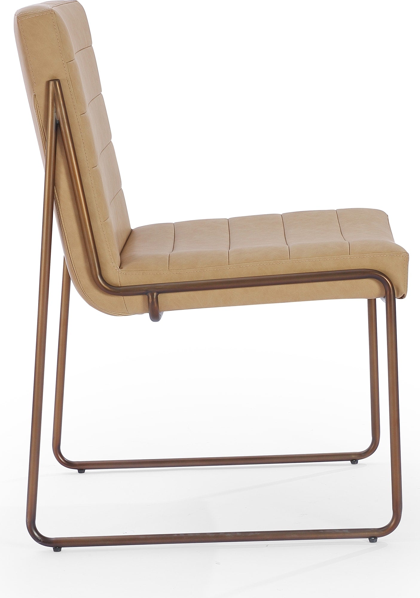 Madison Honey/Light Bronze Metal Frame Dining Chair - Ornate Home