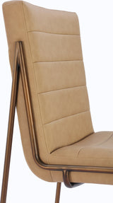 Madison Honey/Light Bronze Metal Frame Dining Chair - Ornate Home