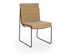 Madison Honey/Light Bronze Metal Frame Dining Chair (Set of 2) - Ornate Home