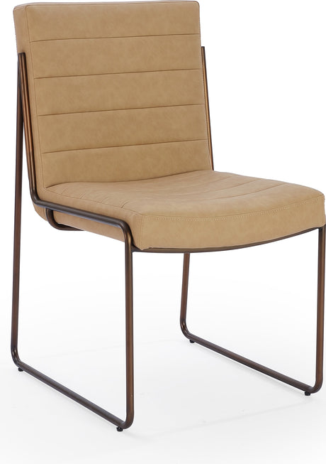 Madison Honey/Light Bronze Metal Frame Dining Chair (Set of 2) - Ornate Home