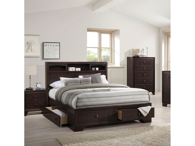 Madison II Espresso Queen Bed - Ornate Home