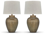 Madney Antique Gold 2-Piece Lamp Set (Online Special Price) - Ornate Home