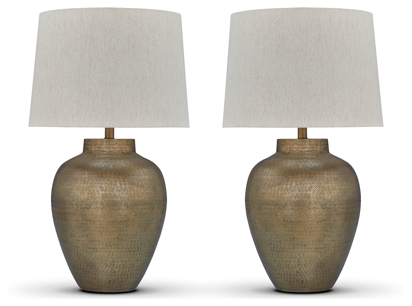 Madney Antique Gold 2-Piece Lamp Set - Ornate Home