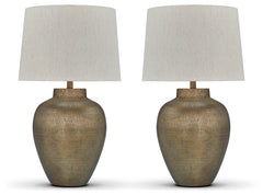 Madney Antique Gold 2-Piece Lamp Set - Ornate Home