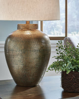 Madney Antique Gold Finish Table Lamp - Ornate Home