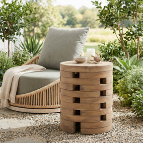 Mado Natural Side Table - Ornate Home