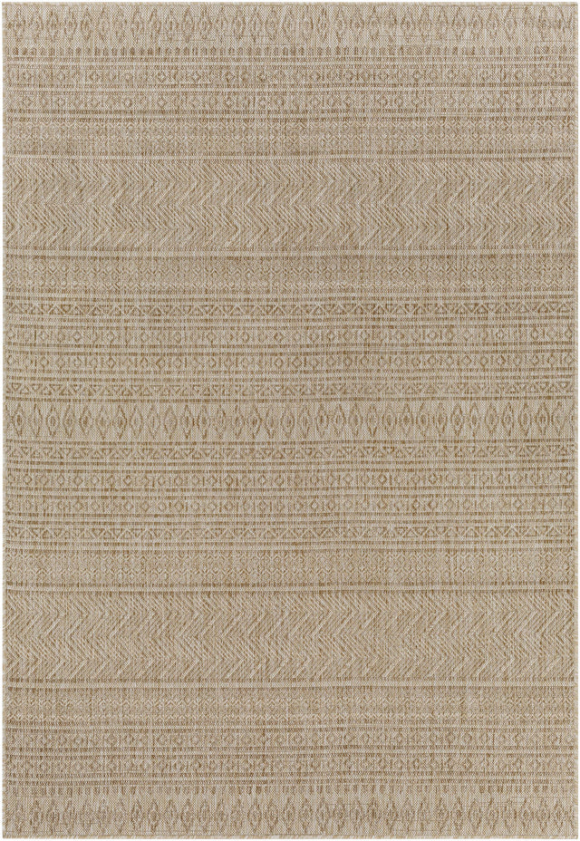 Madras Cream All Over Performance Outdoor Rug - Ornate Home