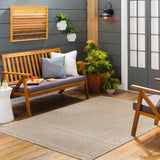 Madras Cream All Over Performance Outdoor Rug - Ornate Home