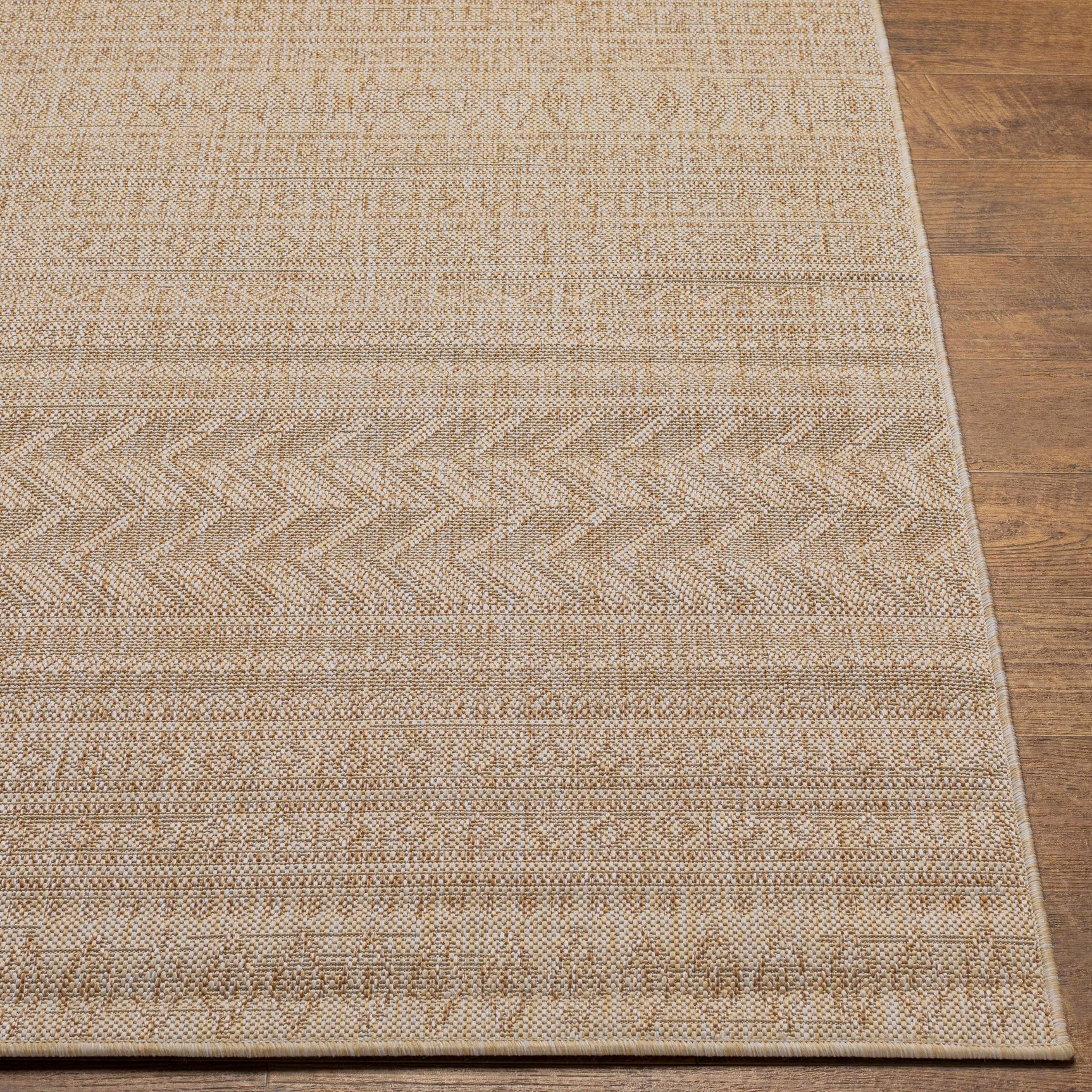 Madras Cream All Over Performance Outdoor Rug - Ornate Home