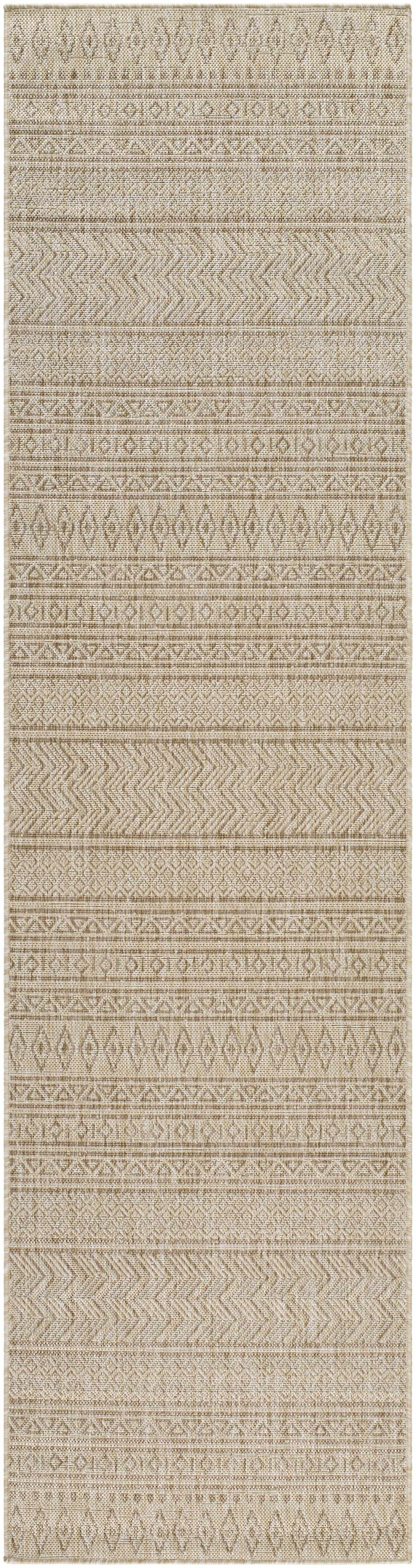 Madras Cream All Over Performance Outdoor Rug - Ornate Home