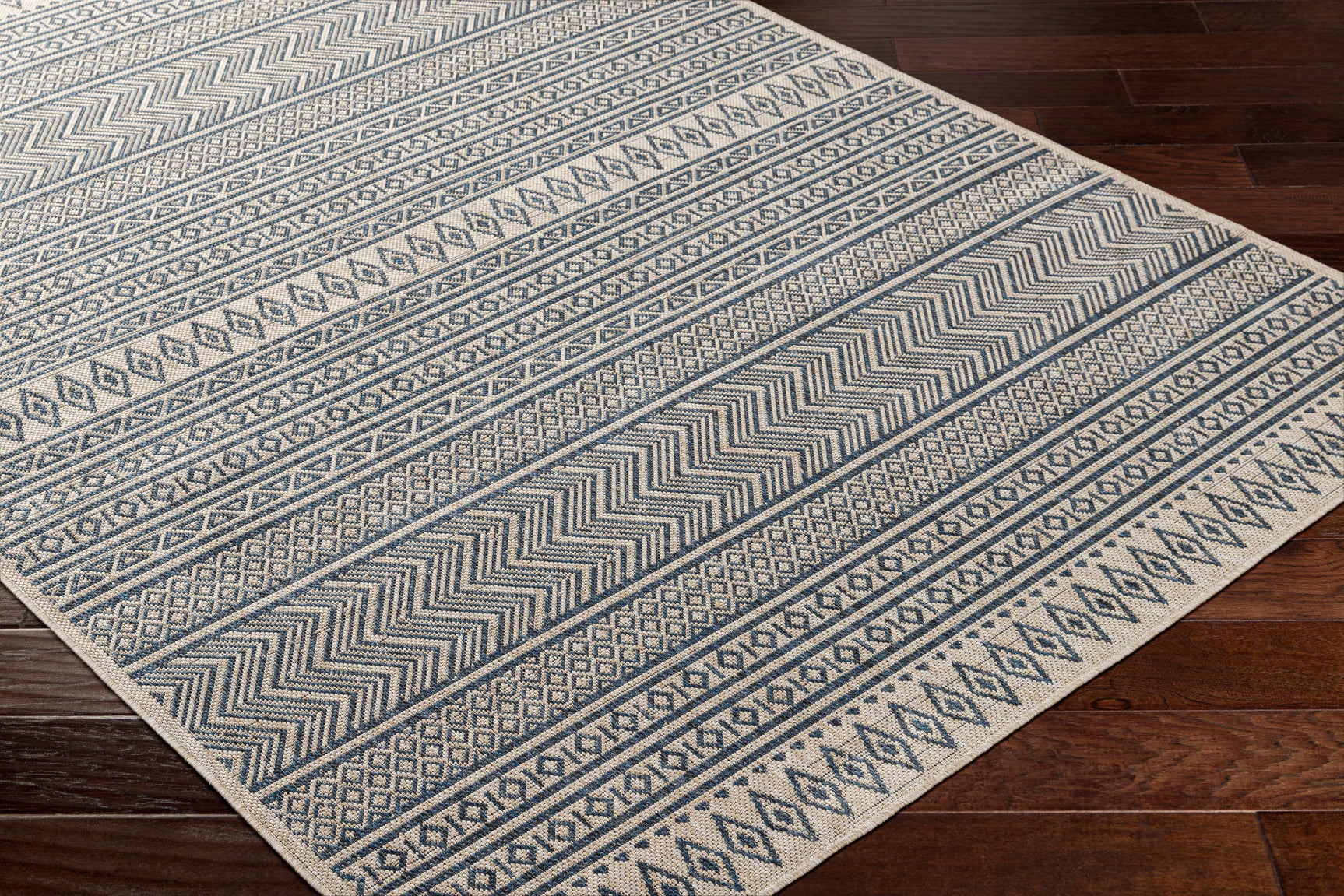 Madras Ink All Over Performance Outdoor Rug - Ornate Home